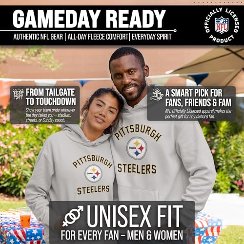 Image of Team Fan Apparel NFL Gameday Hoodie Pullover Sweatshirt for Men and Women | Officially licensed NFL Gameday fleece pullover - kangaroo pocket, ribbed cuffs, drawstring hood, unisex fit