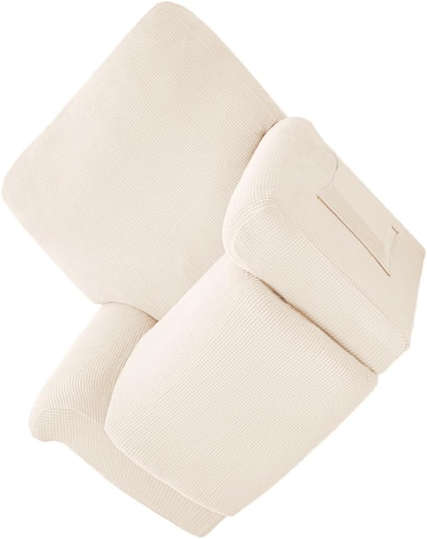 All-Inclusive White Fleece Chair Slipcover Elastic Armchair Cover Massage Recliner Protector for Home Office Furniture