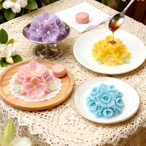 Molde de silicona para pastel en forma de ramo floral 3D miniatura 2