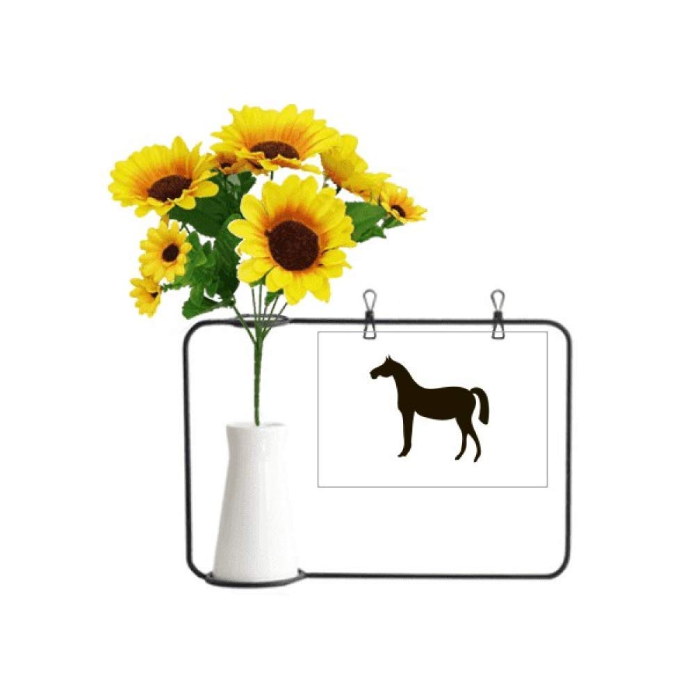 Vases de tournesol artificiels fleur artificielle déco avec carte bénédiction