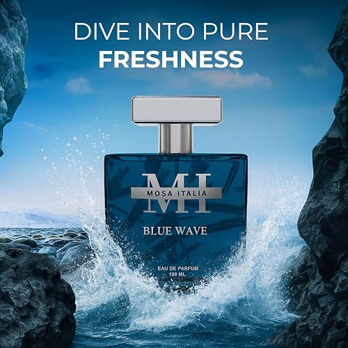 Image of Blue Wave Perfume for Men & Women 100ml | Long Lasting Eau De Parfum | Luxury Fragrance with Fresh Citrus & Woody