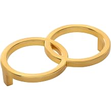 Belwith-Keeler Bijou Mingle Collection Pull 4-1/16 Inch Center to Center Brushed Golden Brass Finish