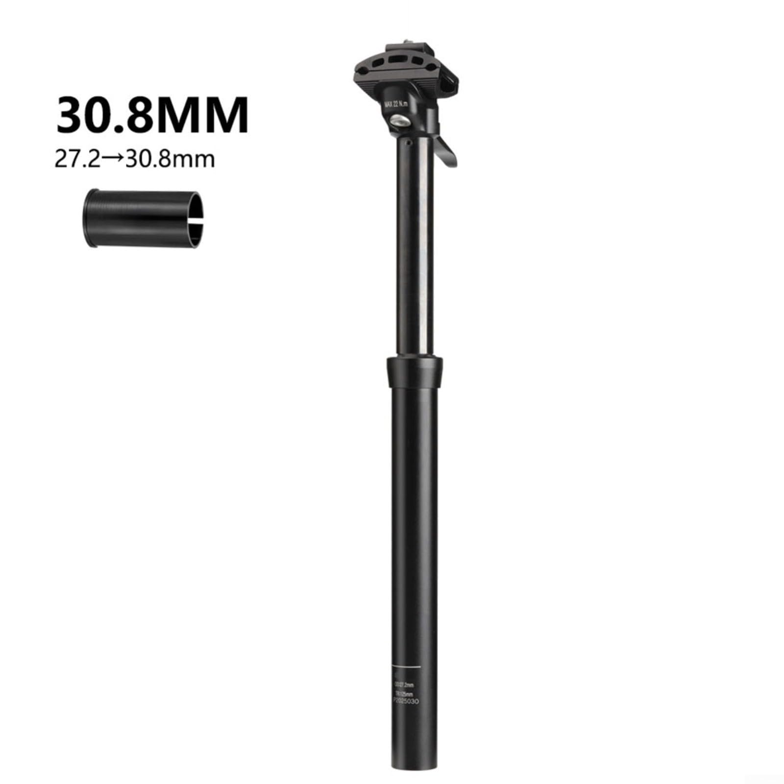 Tige De Selle Vélo En Alliage D'aluminium 31,6 Mm - Télécommande, Hauteur Réglable, 425 Mm