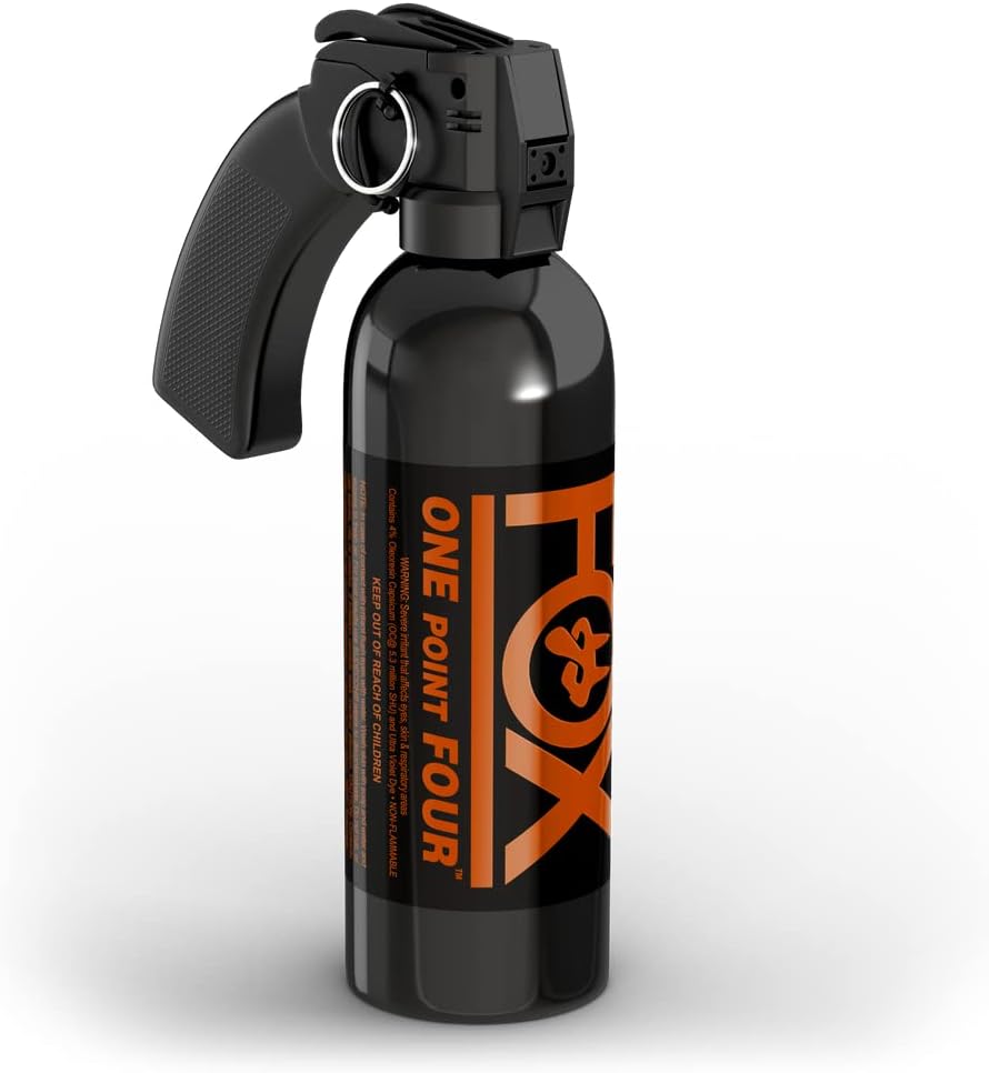 Fox Labs, 16 Ounce Pepper Spray, 1.4 Major Capsaicinoids 20 Foot Range, Pistol Grip, Stream Spray