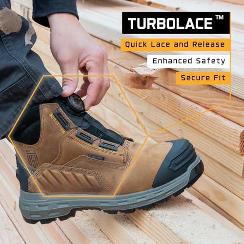 Footwear Wildwood 6” Composite Toe Turbolace™ Work Boot - Brown - Made in USA2