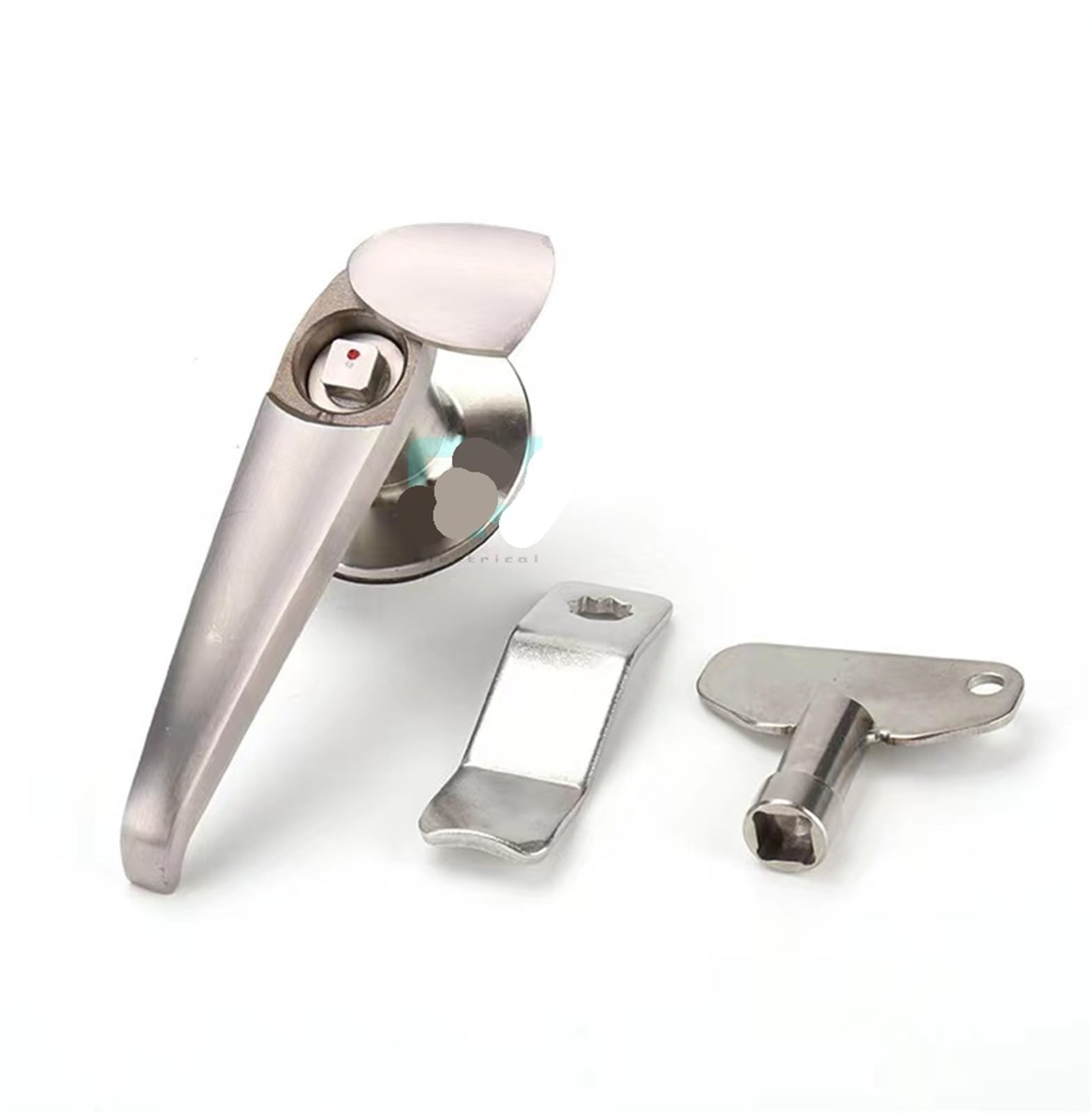 Serrure à clé MS308-3 avec noyau à 4 angles de 22 mm en acier inoxydable