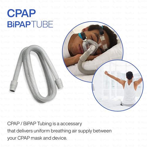 Image of OTICA CPAP /BIPAP Flexible Airflow Tube 22mm - Universal 1.8m Hose for Comfortable Night Breathing, Reusable, Lightweight & Durable, Easy to Connect to All Airflow Devices