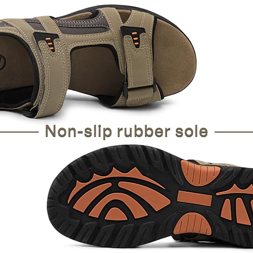 Mens Sporty Outdoor Sandal Open Toe Hiking Outdoor Shoe Non-slip Athletic Sandal4
