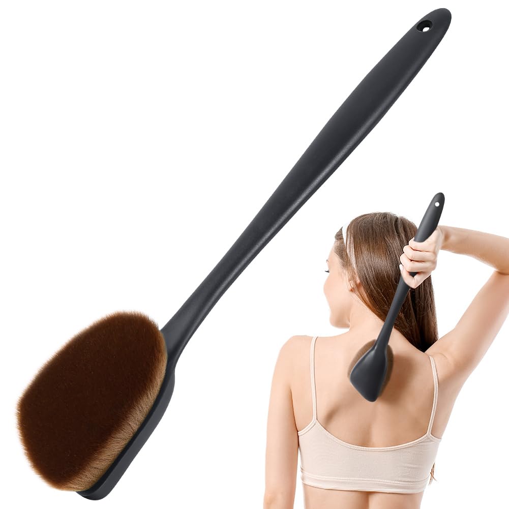 LOPHE Aplikator Tanning Back Appper, samopalacz do pleców, aplikator balsamu z rękawami, aplikator pleców dla kobiet i mężczyzn, strefy trudne