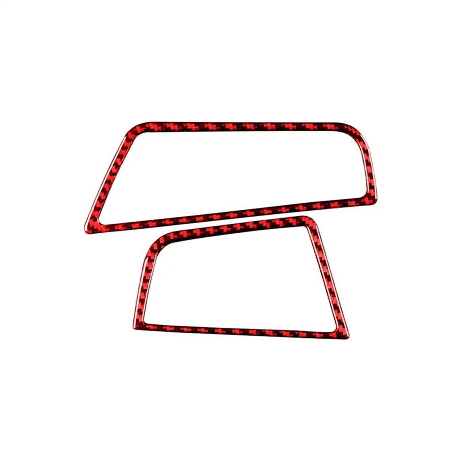Piwine Rosso Car Interior Styling Dashboard Left Right Air Outlets Frame Cover Stickers Accessory For 5 Series F10 F18 2011-2017
