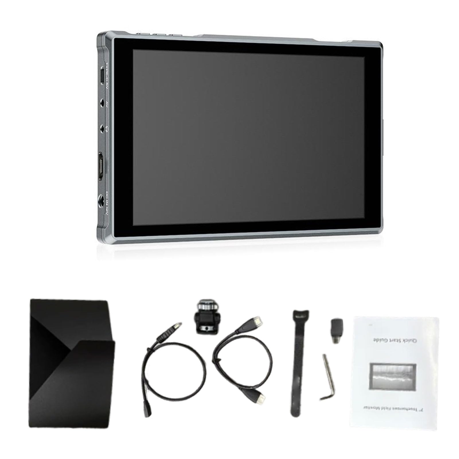 Karlak Monitor de Campo DSLR con Cámara de 7 Pulgadas, Pantalla Táctil 1280x800 para Videoblog, Diseño Delgado y Liviano con Entrada 4K, Amplio ángulo Visión y Botones