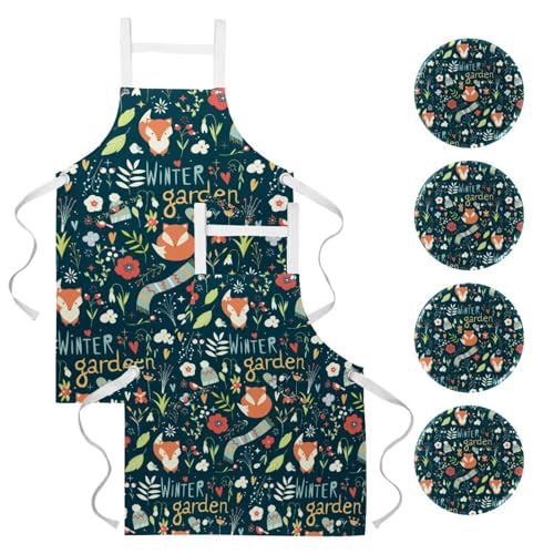 Tablier de cuisine lot de 2 pour pâtisserie bar et restaurant taille unique