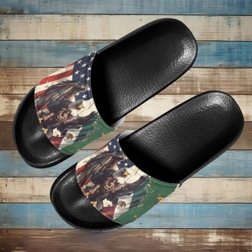 Image of Footwear for Mens Open Toe Athletic Sandals Anti-Slip Sole Slide Sandals Pillow House Flat Shoes Comfortable Slip On Slippers for Indoor & Outdoor