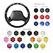 MEWANT Steering Wheel Cover for Jeep Wrangler TJ Cherokee XJ 1997-2002 Hand-Stitched Steering Wheel Wrap