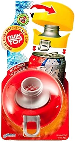 Miniatura 1 de Compac Compac - Tapa para latas, color rojo, mantiene las bebidas frescas y gaseosas, convierte las latas en botellas (paquete de 3)
