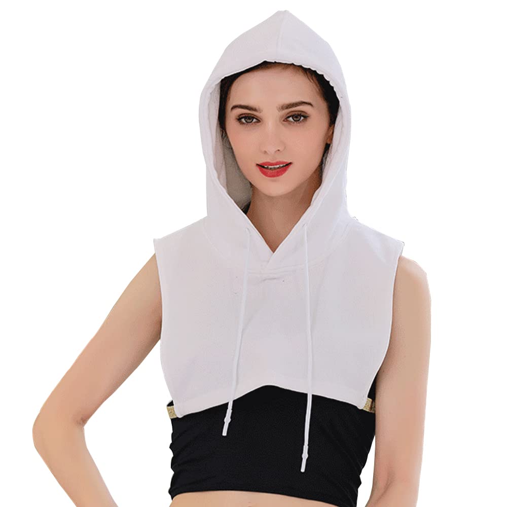 Elegtiskas Unisex Detachable Dickey Collar Half Blouse Hoodie Faux Collar