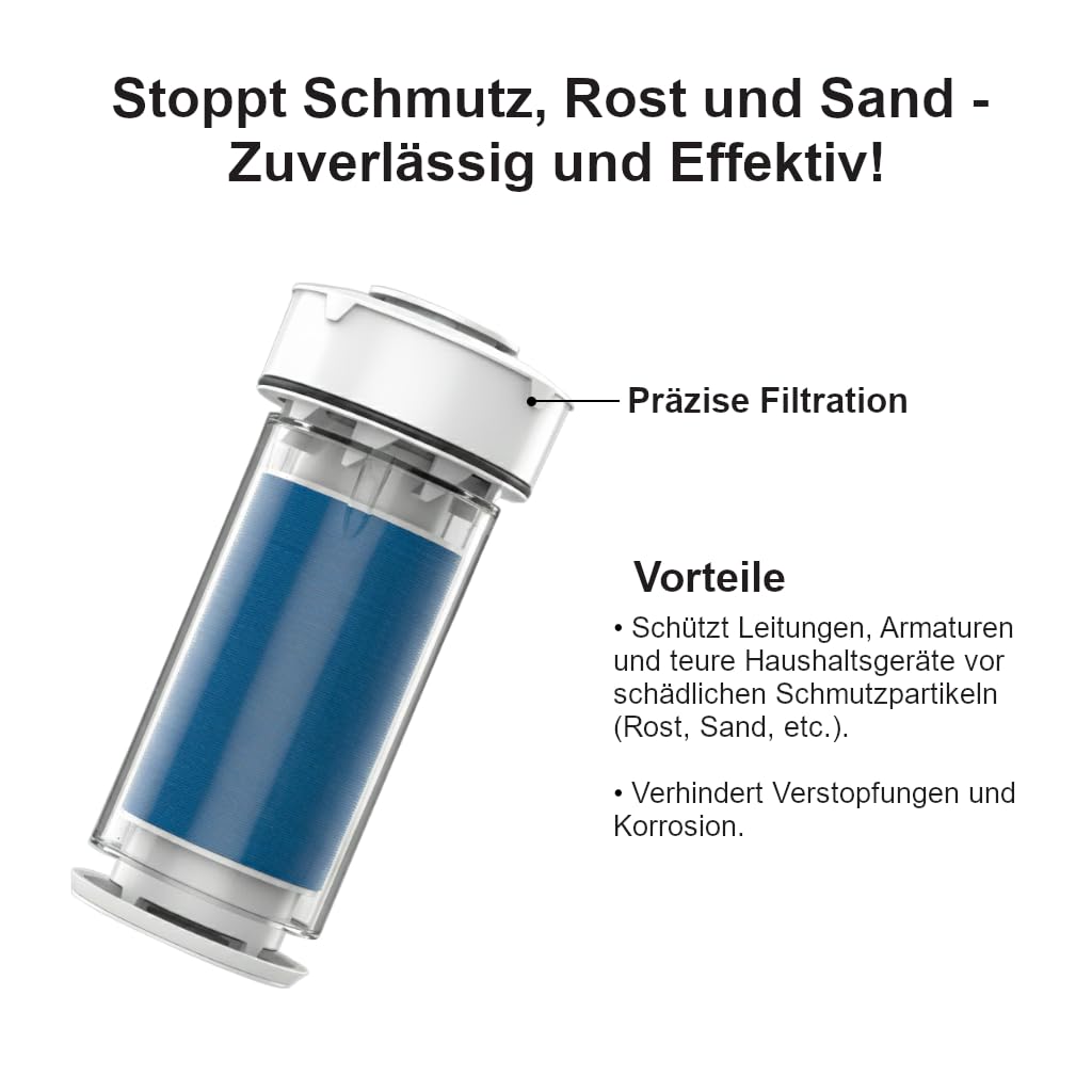 Vorfilter Rückspülfilter Hauswasserstation Aquintos RDX mit Druckminderer 1 Zoll / DN25 Hauswasserfilter - rückspülbar