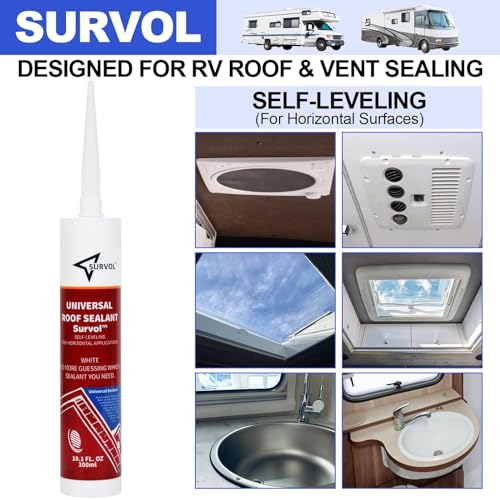 Survol SL001 Rv Roof Sealant Self-Leveling 2-Pack White thumb #2
