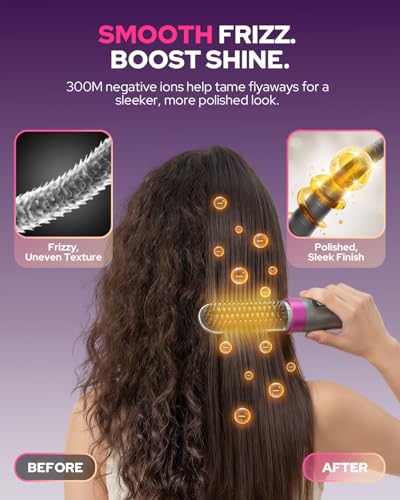 Image of Cordless Hair Straightener, Portable Travel Ionic Hair Straightening Brush