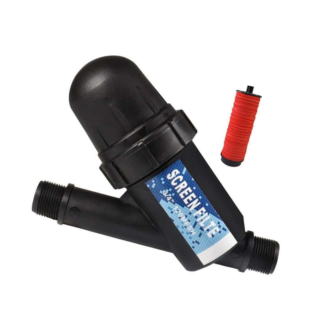 Filtro dell'acqua piovana per irrigazione da giardino, efficiente sistema di rimozione dei detriti, per kit di plastica, installazione, per nero