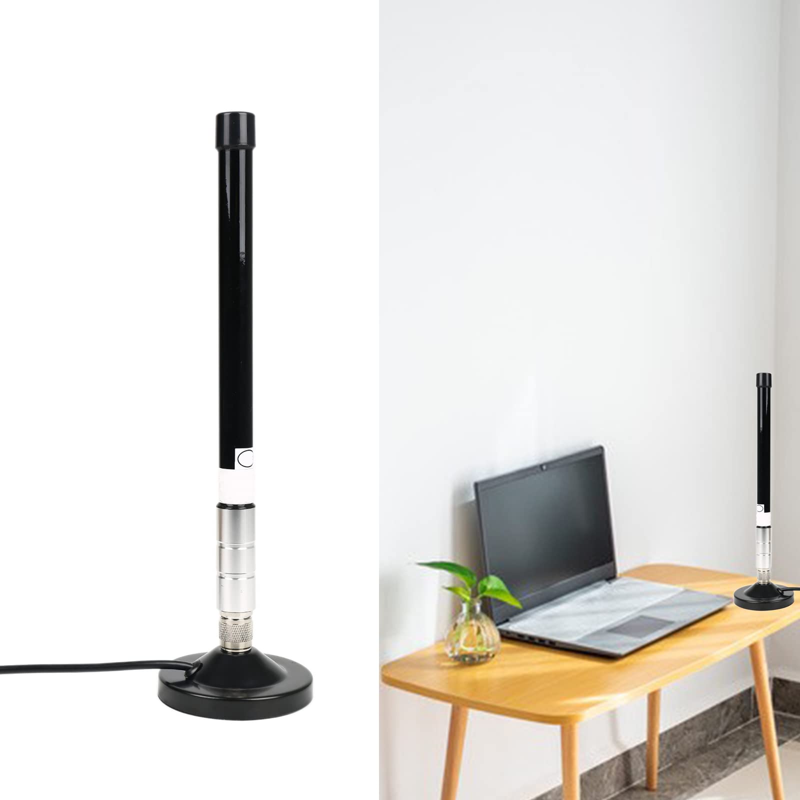 LoRa antena 868 MHz, 3 dBi z włókna szklanego, 30 cm, z podstawą magnetyczną, 3 m, kabel przedłużający, czarna antena Lorawan, wodoszczelna antena górnicza, do RAK Nebra Bobcat HNT, hel,