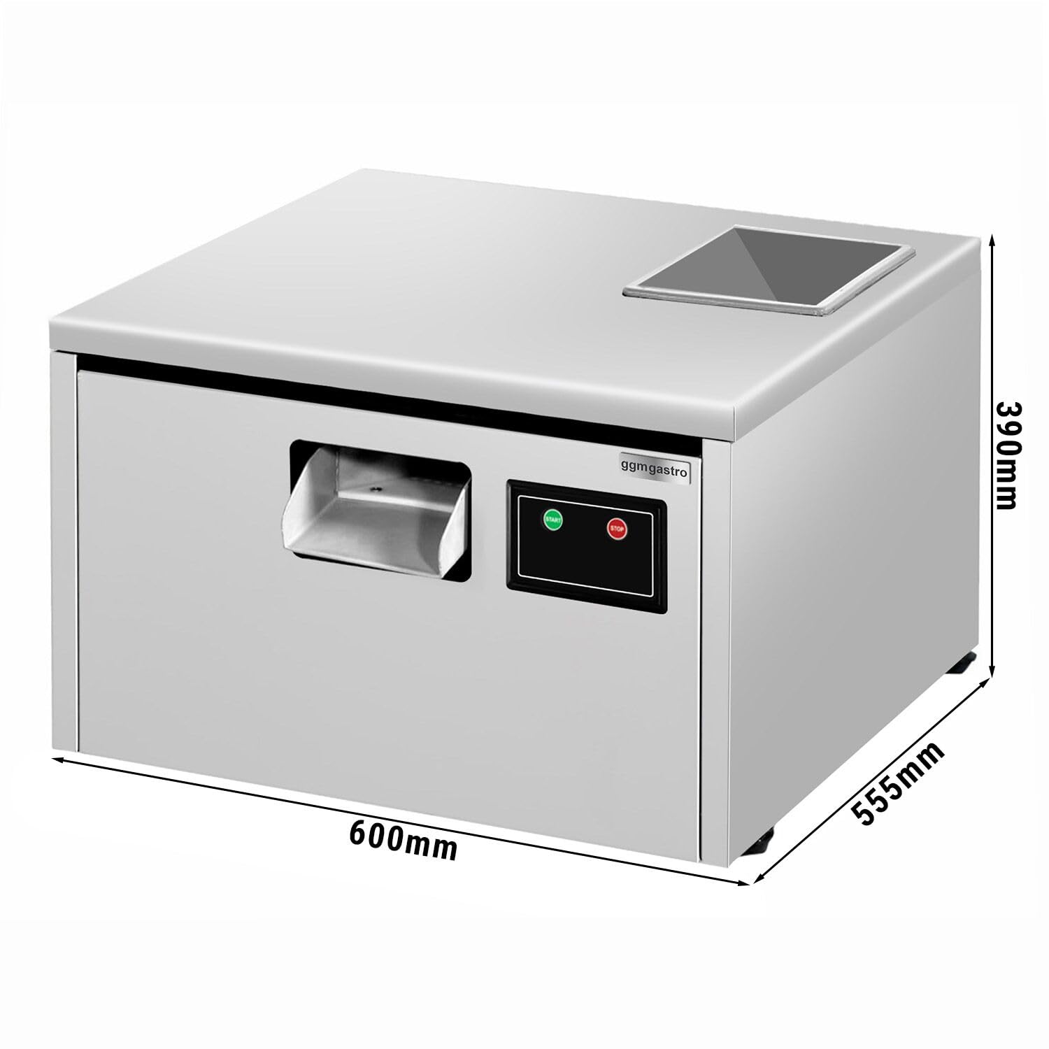 Besteckpoliermaschine - 600 Watt - mit UVC-Lampe - inkl. 1 Granulat Füllung | Hygienische UVC-Keimreduktion, zeitsparende Reinigung, für den professionellen Dauereinsatz, sofort einsatzbereit