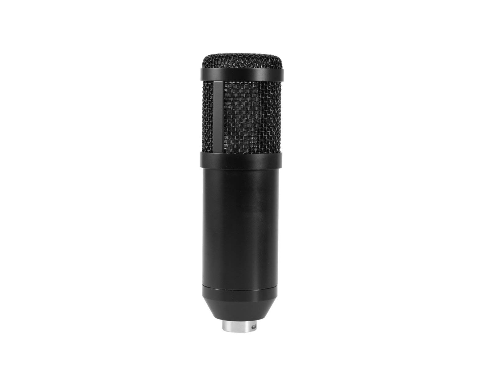 OMNITRONIC BMS-1C USB Kondensator-Broadcastmikrofonset | Broadcast-Set mit USB-Kondensatormikrofon, Tischhalter, Pop-Filter und Spinne