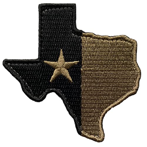Die-Cut Tactical Texas Patch - Coyote Tan
