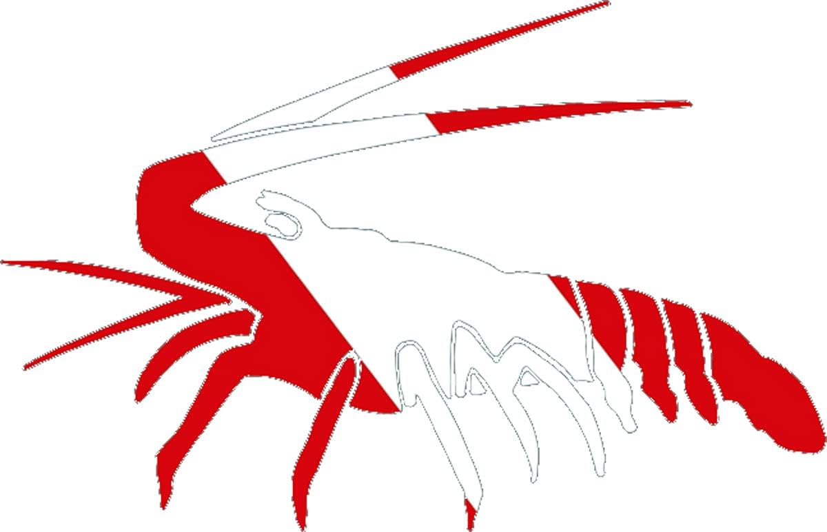 Lobster Dive Flag Scuba Diving Die Cut Bumper Sticker