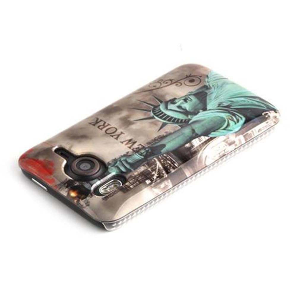 Cadorabo – TPU Hard Cover for > Nokia Lumia 520 < - Case Cover Bumper Case Accessory in Design: NEW YORK - STATTUA-DELLA-DELLA FREEDOM