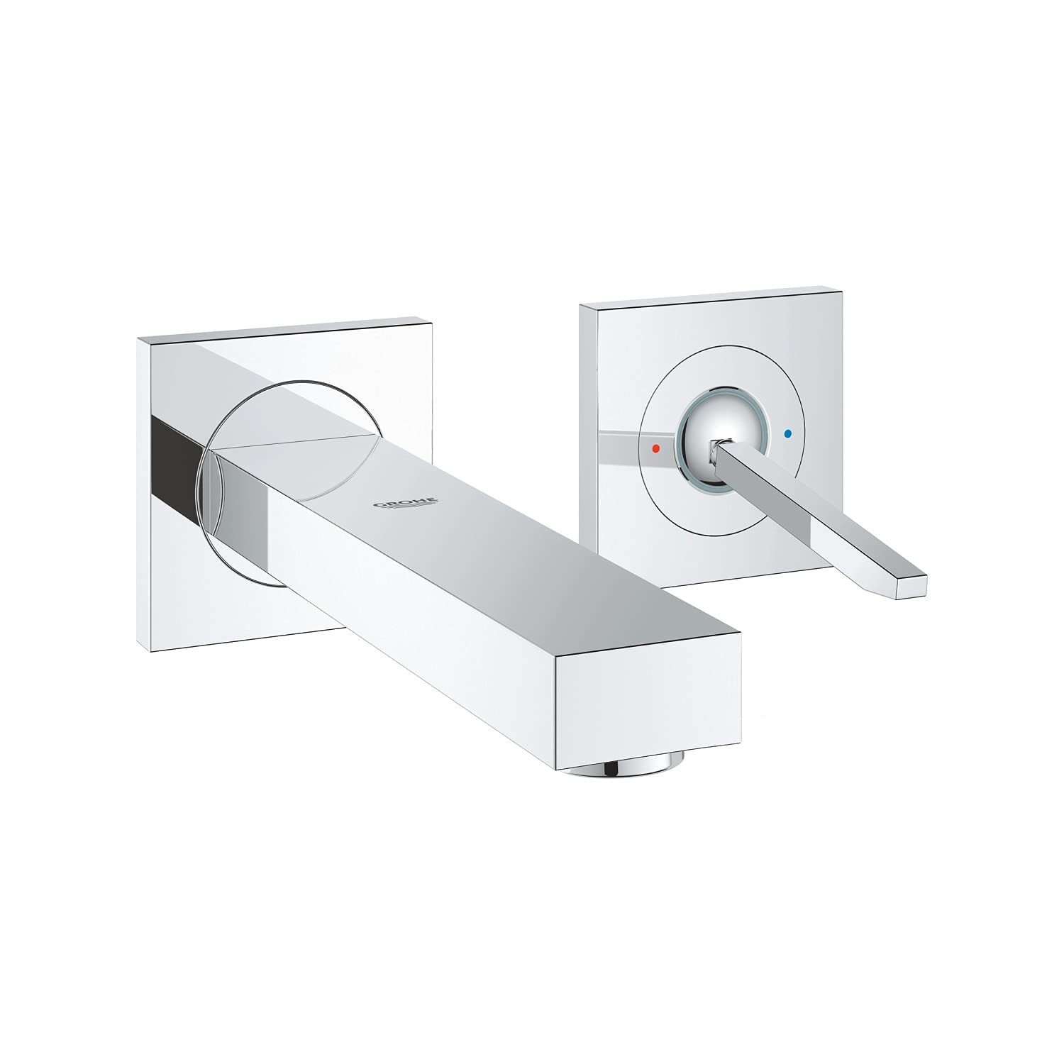 GROHE 19997000 Eurocube Joy 2-Hole Basin Mixer - Medium Spout, Chrome