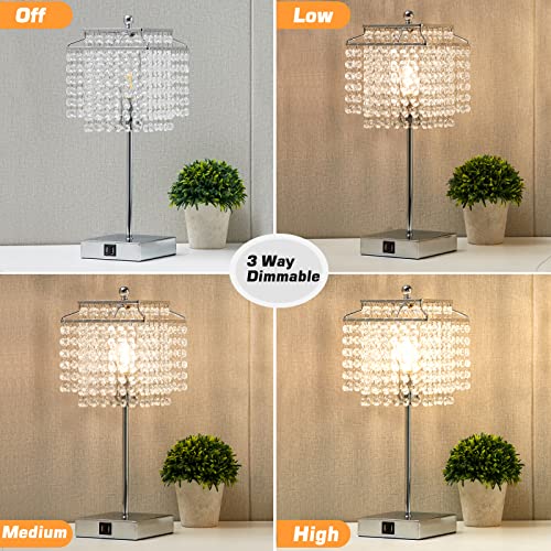 Luvkczc Touch Crystal Table Lamp Silver thumb #2