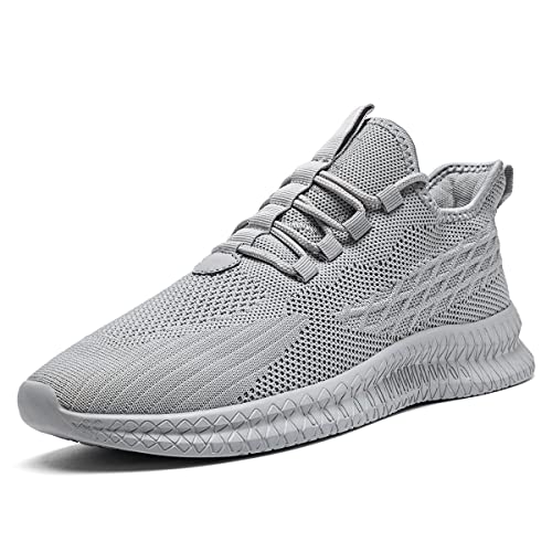 Image of Mens Walking Shoes Tennis Slip on Sneakers Running Jogging Athletic Gym Ultra Lightweight Breathable Comfortable Non Slip Fashion