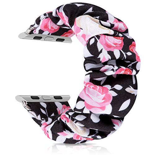 Image of Greatfine Scrunchie Band Compatible with Apple Watch Bands 38mm 40mm 41mm 42mm 44mm 45mm 46mm 49mm Women, Elastic Scrunchie Watch Strap for iWatch Watch Series 11 10 9 8 7 6 5 4 3 2 1 SE 3 2 Ultra 3 2