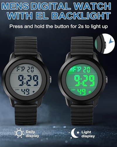 Image of Juboos Mens Digital Watch 1.5'' Dial Sports Waterproof