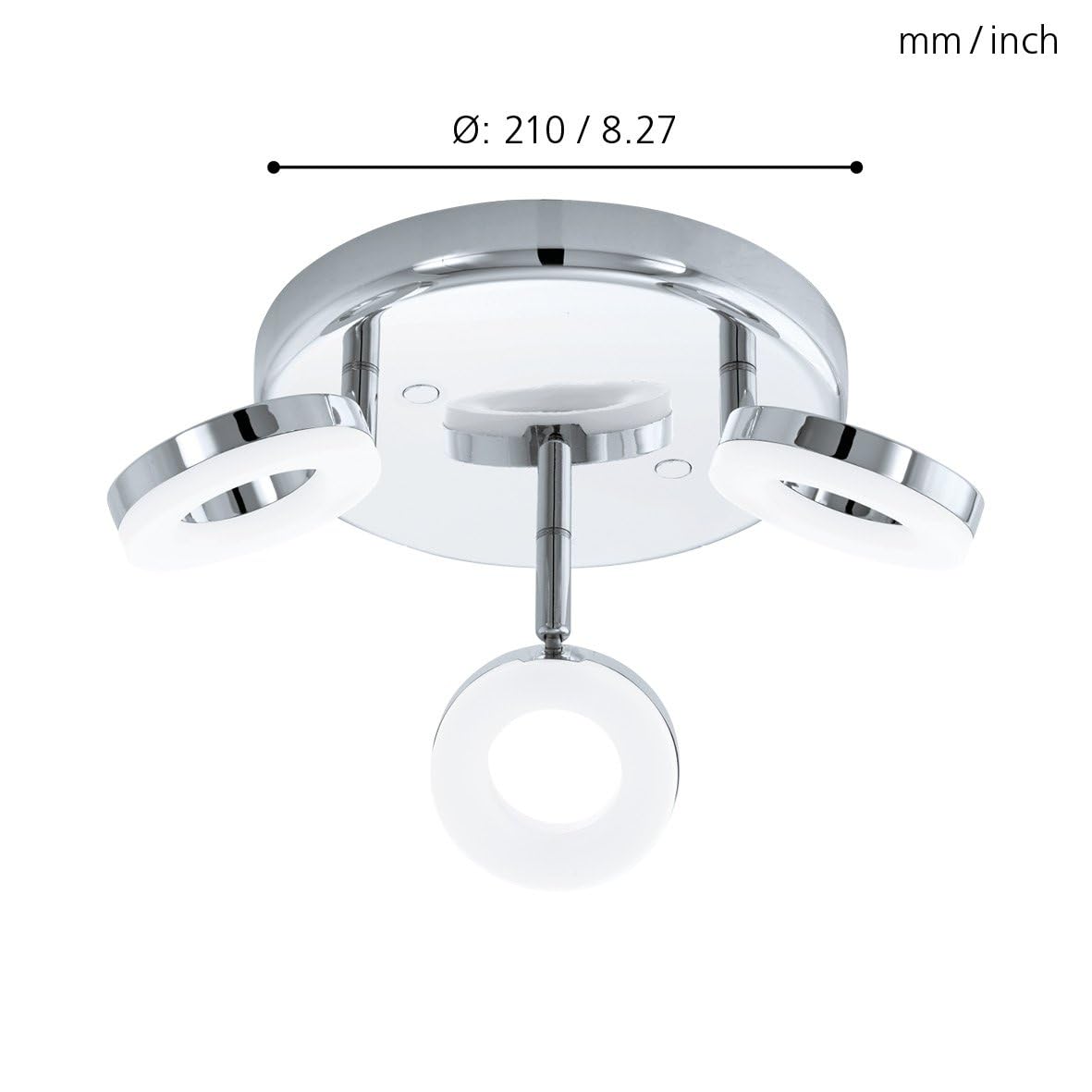 EGLO LED Lámpara de techo Gonaro, lámpara de techo de 3 luces