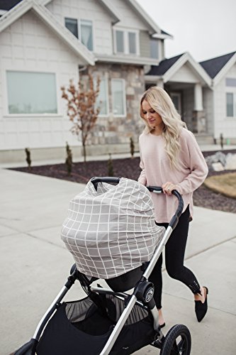 Image of Copper Pearl Nursing Cover for Breastfeeding - Multi-Use Baby Car Seat Canopy, Stroller Shade & Breast Feeding Wrap for Women, Stretchy Breathable Carseat Shawl for Boy or Girl, Midway