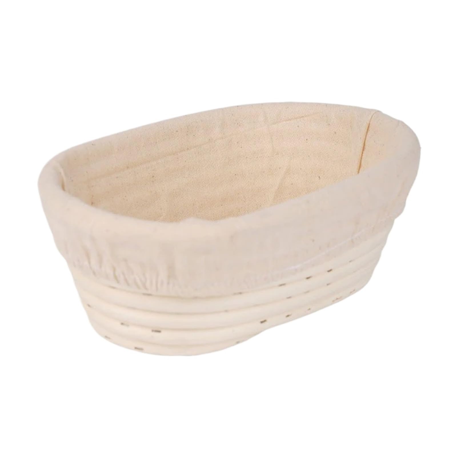Banneton redondo u ovalado for panadero casero, cesta a prueba de pan, fermentación masa ratán Natural, herramientas for hornear Para Masa(Oval-30X14X7cm)