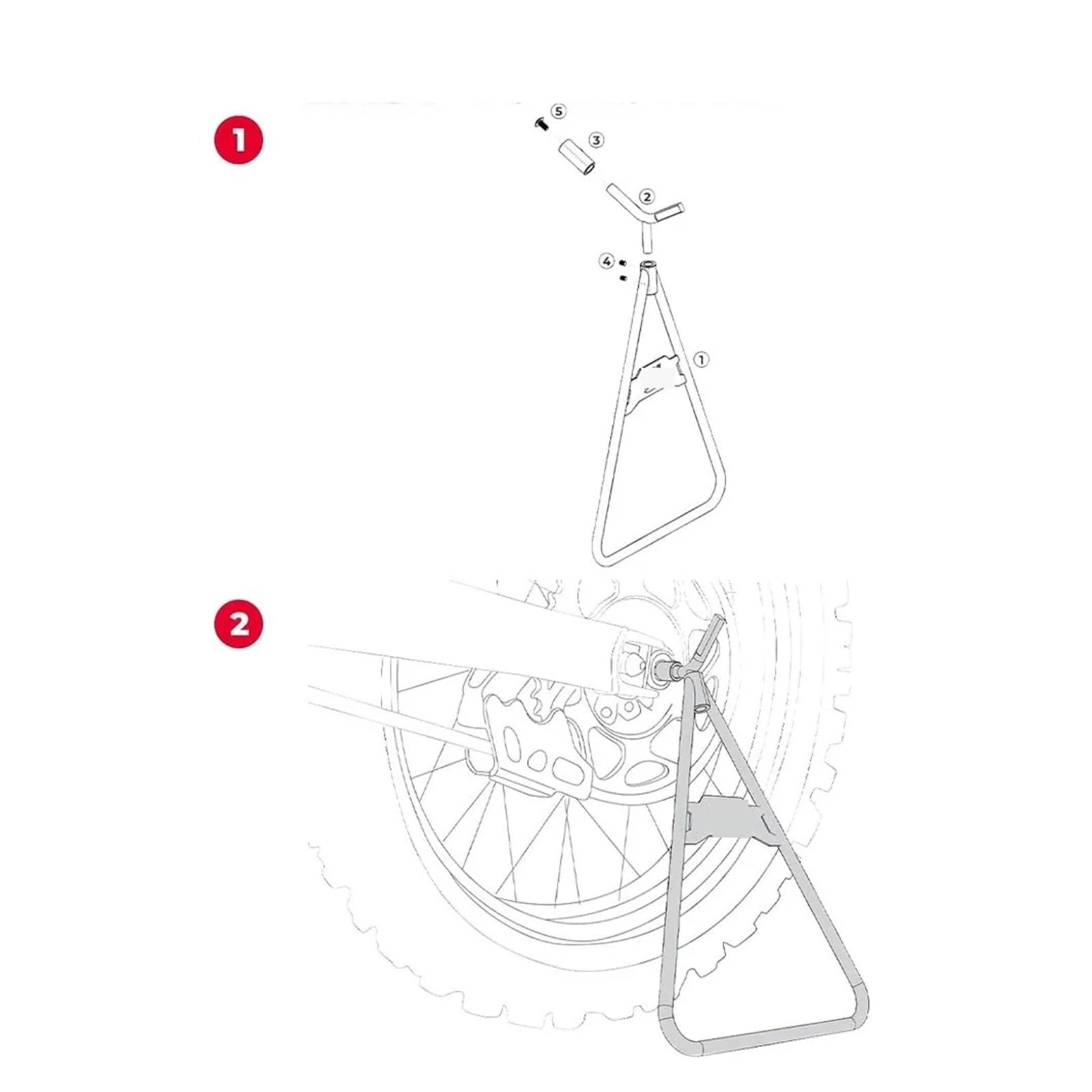 Piede Cavalletto Moto Design Universale Del Supporto Triangolare