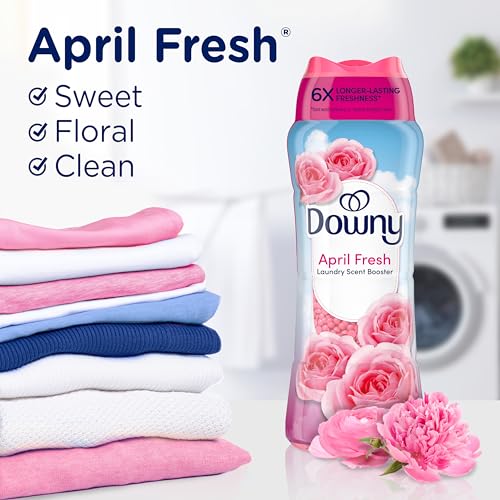 Image of Downy April Fresh In-Wash Laundry Scent Booster Beads, 13.4 oz, laundry scent beads, Long-lasting Freshness