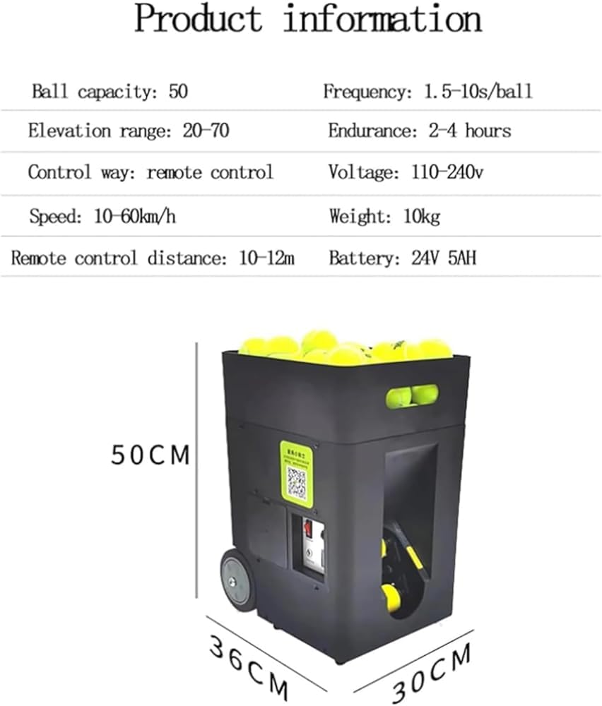 Máquina portátil de pelotas de tenis con taladros preprogramados y personalizados, modos de entrenamiento completos para principiantes en solitario, equipo deportivo