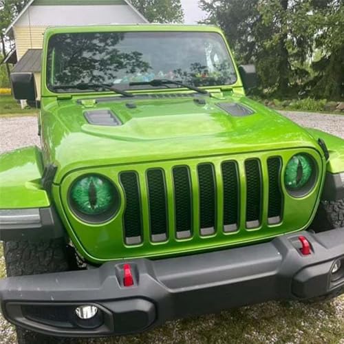 Image of Beast Eyes Headlight Decals Pair, Eyes Decal for Jeep Headlights, Round Headlight Decal,3D Stereo Eyes Headlight Decal Stickers, Funny Decals for Truck Car Body Window Bumper Decoration (#05)