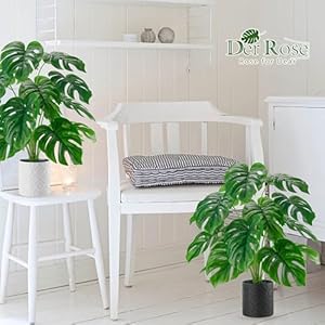 Der Rose 2 Pack 28‘’ Fake Plants Large Artificial Plants Tall Faux Plants Indoor for Home Farmhouse Bedroom Living Room Decor Der Rose 2 Pack 28 Fake Plants Large Artificial Plants Tall Faux Plants Indoor for Home Farmhouse Bedroom Living Room Decor