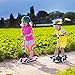 Greentest Scooter Foldable Adjustable Height Easy Turning 3 Wheel Scooter Kids Boys Girls Flashing PU Wheels