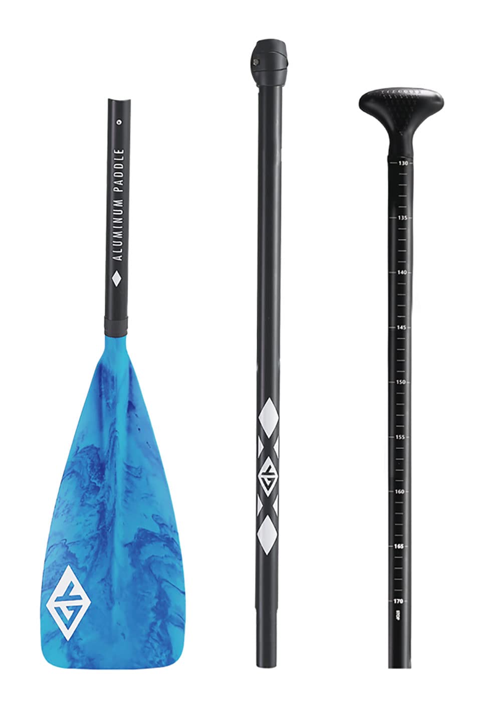 Wassersport Aquatone Vision - Pádel para niños (Aluminio, 130-175 cm, 3 Piezas, 643 g)