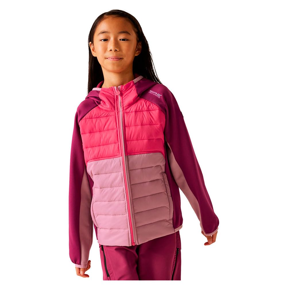 Regatta Kids' Kielder IX Hybrid Jacket with Extol Stretch panel inserts & synthetic Warmloft down-touch insulation, perfect for hiking, walking & outdoor activities