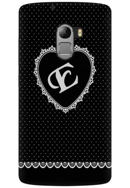 COBERTA Printed Back Cover for Lenovo Vibe K4 Note Case - Diamonds Decorated Heart Letter Alphabet E