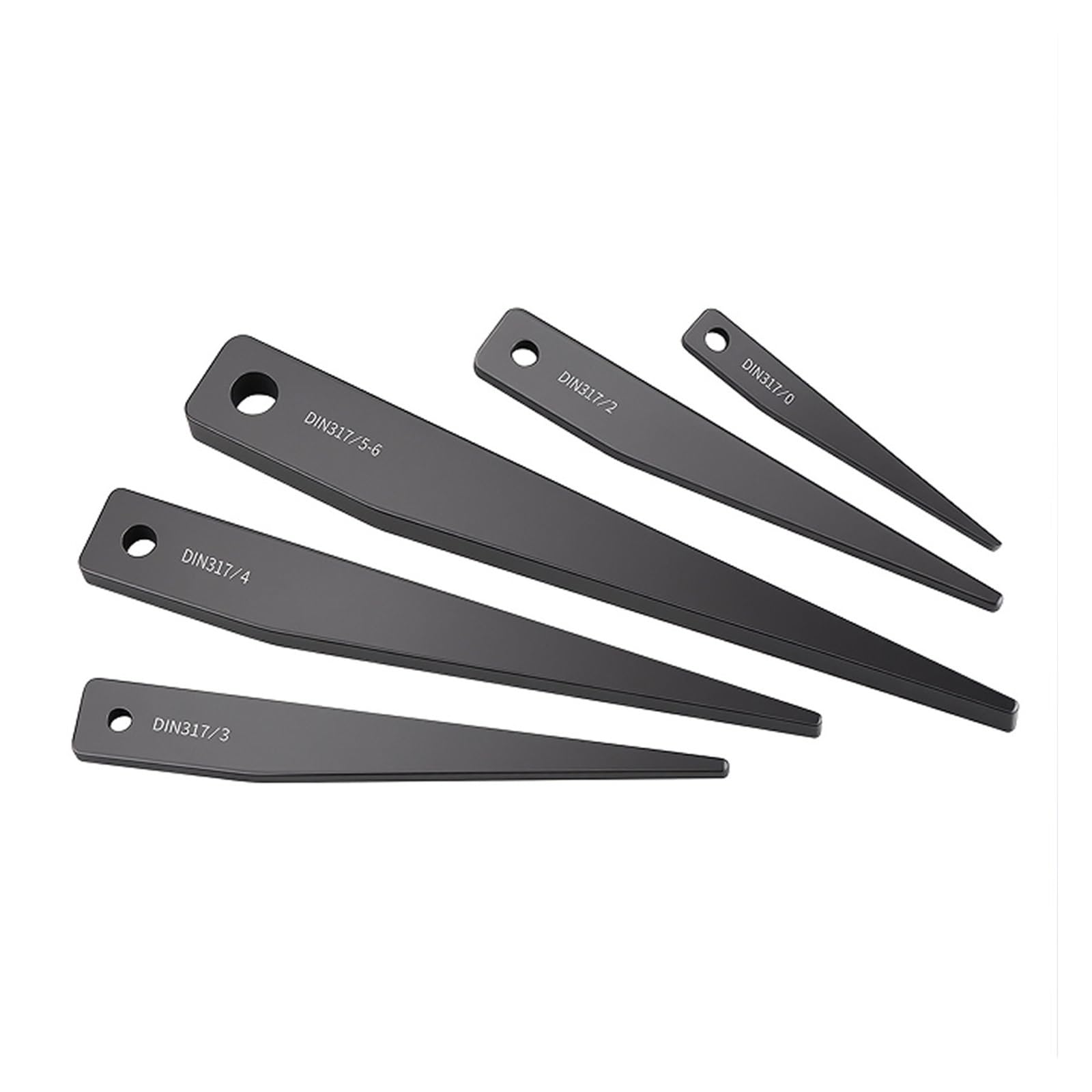 Llave de deriva de cono Morse MT0-MT6 | Herramienta de extracción de cuña de expulsión de vástago de taladro de alta dureza(DIN317-3,12mm)