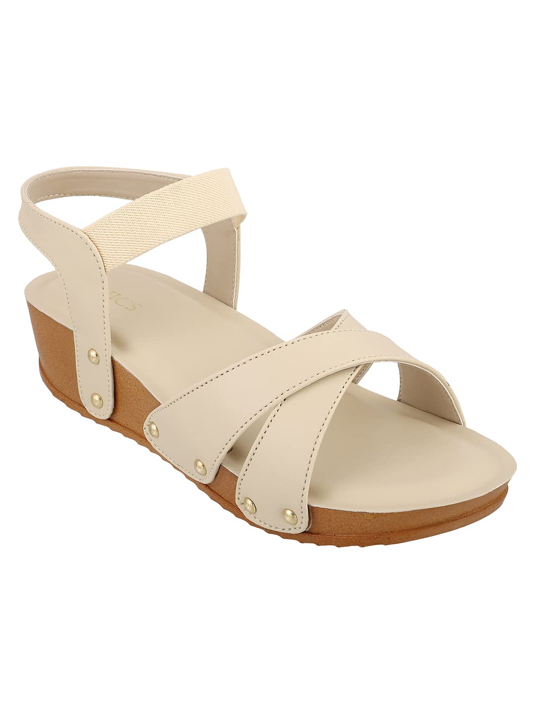 ICONICSWomen's Beige Heels Sandal