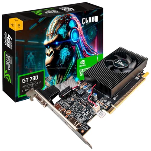 Placa de Vídeo NVidia GeForce GT730 Clanm 4GB DDR3 128bit PCI-E 2.0 DirectX 11 CL-GT730LP-2GD3-A